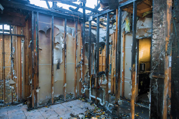 Professional Fire Damage Removal technician working in Windsor, VA